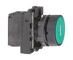 „Schneider Electric“ valdymo mygtukas 22 mm žalias 1Z su savaiminio grįžimo funkcija (XB5AA3311)