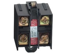 Telemecanique Sensors „Schneider Electric“ pagalbinis kontaktas 2C, lėto pertraukimo galinis laikiklis (XE2NP2141)