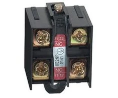 Telemecanique Sensors „Schneider Electric“ pagalbinis kontaktas 2C, lėto pertraukimo galinis laikiklis (XE2NP2141)