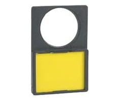 Schneider Electric 30x40mm aprašomasis ženklas su balta / geltona etikete 22mm juodas stačiakampis (ZBY4101)