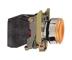„Schneider Electric“ valdymo mygtukas 22 mm geltona 1Z 1R su savaiminiu grįžimu su foniniu apšvietimu (XB4BW35M5)