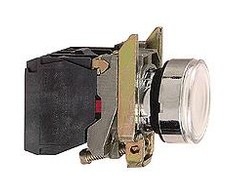 Schneider Electric Valdymo mygtukas 22 mm baltas su savaiminio grįžimo funkcija ir apšvietimu 1Z 1R (XB4BW31M5)