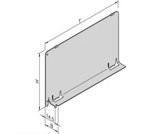 SCHROFF SCHROFF orlaidė be priekinio skydelio, 3 HU, 4 HU, gylis 160 mm