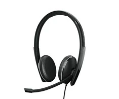 Inline Ausinės „EPOS SENNHEISER ADAPT 165 USB II“, dvipusės, su USB laidiniu adapteriu, 3,5 mm ir USB jungtimis.