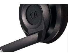 Itin lengvos kompiuterinės ausinės Sennheiser PC 3 CHAT, su mikrofonu, 2x 3.5mm, Juodos