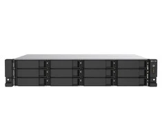 QNAP TS-1273AU-RP-8G NAS/storage serveris Rack (2U) Ryzen Embedded V1500B 8 GB DDR4 0 TB QNAP QTS Aliuminio, Juodas