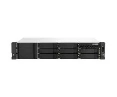 QNAP TS-864EU-RP-8G NAS/storage serveris Rack (2U) Intel® Celeron® N5095 8 GB DDR4 0 TB QNAP Turbo System Juodas
