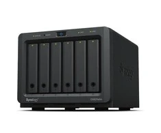 Serveris „Synology Tower NAS DS620slim“ iki 6 HDD / SSD karšto keitimo, „Celeron J3355“ dviejų branduolių, procesoriaus dažnis 2 GHz, 2 GB, DDR3L, RAID 0,1,5,6,10, hibridinis, 2 x 1 GbE, 2 x USB 3.2 1 kartos prievadas, vienas ventiliatorius