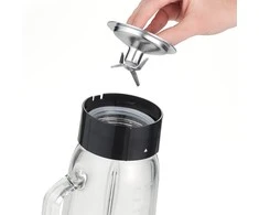 Severin Maišytuvas SM 3734 Juodas/Nerūdijantis plienas, 500 W, Glass, 1 L, Ice crushing, 22000 RPM