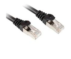 Sharkoon Patchkabel RJ45 Cat.6 SFTP (juodas, 25 cm)