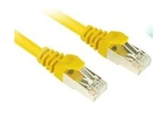 Sharkoon 0.25m Cat.6 S/FTP - 0.25 m - Cat6 - S/FTP (S-STP) - RJ-45 - RJ-45 - Geltona