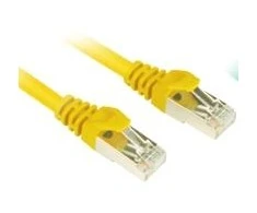 Sharkoon 0.25m Cat.6 S/FTP - 0.25 m - Cat6 - S/FTP (S-STP) - RJ-45 - RJ-45 - Geltona