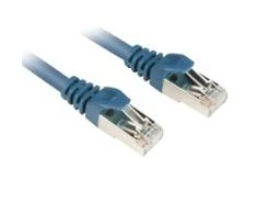 Sharkoon 0.25m Cat.6 S/FTP - 0.25 m - Cat6 - S/FTP (S-STP) - RJ-45 - RJ-45 - Mėlyna