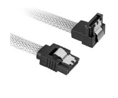 Sharkoon Sata III Kabelis 90° sleeve (baltas, 60 cm)