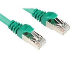 Sharkoon Patchkabel RJ45 Stecker > RJ45 Stecker CAT.6 S/FTP (grün, 1,5 Meter)