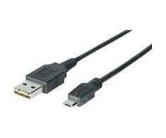 Sharkoon USB 2.0 Kabelis, USB-A Stecker > Micro-USB Stecker (juodas, 3,0 Meter)