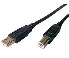 Sharkoon USB 2.0 Kabelis, USB-A Stecker > USB-B Stecker (juodas, 5,0 Meter)