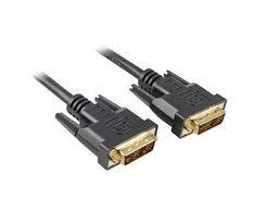 Sharkoon 5m DVI-D to DVI-D (18+1) - 5 m - DVI-D - DVI-D - Male - Male - Juodas