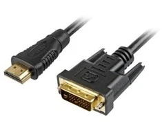 Sharkoon Adapterkabel HDMI > DVI-D (juodas, 5 Meter, Dual Link, 24+1)