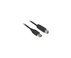 USB kabelis Sharkoon USB-A - 5 m Juodas (4044951015665)