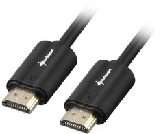 Sharkoon HDMI/HDMI 4K - 2m - 2 m - HDMI A tipas (standartinis) - HDMI tipas A (standartinis) - 3D - Garso grąžinimo kanalas (ARC) - Juodas
