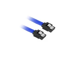 Sharkoon Sata III Kabelis sleeve (blau, 30 cm)