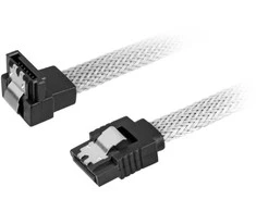 Sharkoon SATA 3 - 0.45 m - SATA III - SATA 7-pin - SATA 7-pin - Male/Male - Juodas,Baltas