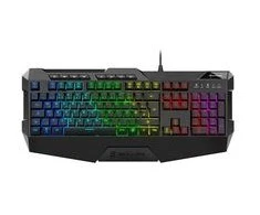 Sharkoon Skiller SGK4 Klaviatūra žaidimams QWERTZ su laidu rubberdome juodas
