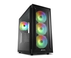 Sharkoon TG6M RGB ATX 1xGlas Juodas