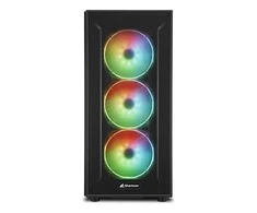 Sharkoon TG6M RGB ATX 1xGlas Juodas