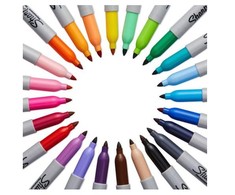 Sharpie smulkūs juodi markeriai (24 vnt. dėžutėje) - 2077128