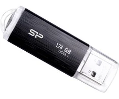 Silicon Power | USB 3.1 Flash Drive | Blaze B02 | 128 GB | USB 3.2 Gen 1/USB 3.1 Gen 1/USB 3.0/USB 2.0 | Juodas