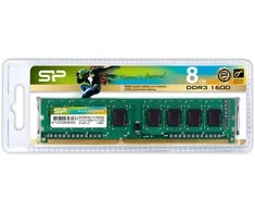 SILIKONIO MAITINIMO KOMPIUTERIS &amp; COMMUNICAT SILICONPOW SP008GBLTU160N02 Silicon Power DDR3 8GB 1600MHz CL11 1,5V