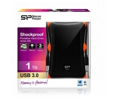 Išorinis kietasis diskas Silicon Power Armor A30 1TB 2.5 ", USB 3.1, Juodas