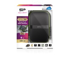 SILICON POWER COMPUTER &amp; COMMUNICAT SILICONPOW SP040TBPHDA60S3K Išorinis kietasis diskas HDD Silicon Power Armor A60 2.5 4TB USB 3.0, IPX4, Juodas