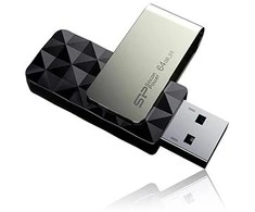 Silicon Power | Blaze B30 | 64 GB | USB 3.0 | Juodas