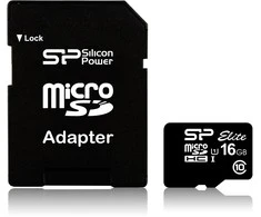 Atminties kortelė Silicon Power | Elite UHS-I | 16 GB | Micro SDHC | Flash atminties klasė 10 | SD adapter