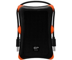 Silicon Power Armor A30 HDD / SSD aptvaras Juoda, Oranžinė