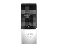Silicon Power Mobile C31 USB flash drive 32 GB USB Type-A / USB Type-C 3.2 Gen 1 (3.1 Gen 1) Juodas, Sidabrinis