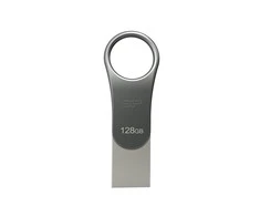 „Silicon Power Mobile C80“ USB atmintinė 128 GB A tipo USB / C tipo USB 3.0 (3.1 Gen 1) Titanium