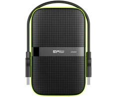 Išorinis kietasis diskas Silicon Power Armor A60 2TB SP020TBPHDA60S3K, Juodas/žalias