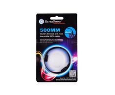 „SilverStone SST-CP11B“ itin žemo profilio SATA kabelis – 50 cm, juodas