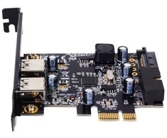 SilverStone BA504 SST-EC04-E PCIe plokštė, skirta 2 vidinėms/išorinėms USB 3.0 jungtims