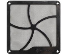 SilverStone ventiliatoriaus grotelės ir filtro komplektas SST-FF141B Juodas, 140 x 140 x 3 mm