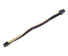 SilverStone 6-Pin-PCIe to 6-Pin-PCIe Cable 250mm - juodos spalvos/aukso spalvos