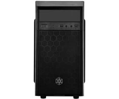 SilverStone SST-PS16B Precision Mini Tower Micro ATX kompiuterio dėklas, tylus, juodas