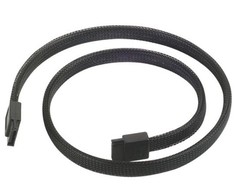 SilverStone SATA III Kabelis 50cm - sleeved juodas