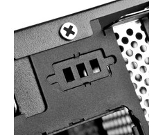 PC korpusas Silverstone Silent SST-ML09B Milo Slim HTPC Mini-ITX, juodas