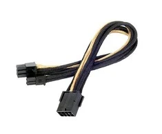 SilverStone PCIE 8 kontaktų – PCIE 8 kontaktų, 0,25 m, auksinis (SST-PP07- PCIBG)