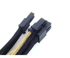 SilverStone PCIE 8 kontaktų – PCIE 8 kontaktų, 0,25 m, auksinis (SST-PP07- PCIBG)